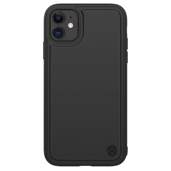 Apple iPhone 11, Műanyag hátlap védőtok, közepesen ütésálló, Qi Wireless támogatás, mágneses autóstartóval kompatibilis, Nillkin Magic Pro Case, fekete