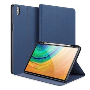 Huawei MatePad Pro (10.8) (2019 / 2021) / Pro 5G (10.8) (2019 / 2021), mappa tok, M-Pencil tartóval, Dux Ducis Domo, sötétkék