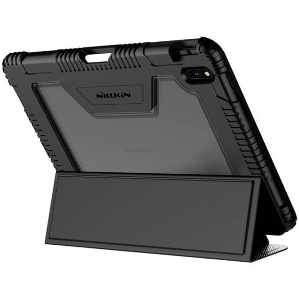 Huawei MatePad Pro (10.8) (2019 / 2021) / Pro 5G (10.8) (2019 / 2021), mappa tok, közepesen ütésálló, ceruza tartóval, Smart Case, Nillkin, fekete