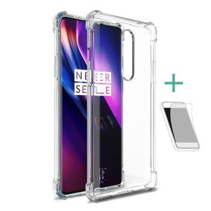 OnePlus 8, Szilikon tok, közepesen ütésálló, légpárnás sarok, IMAK, átlátszó