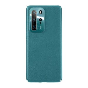 Huawei P40 Pro, Műanyag hátlap védőtok, ultravékony, fém kameravédő keret, bőrhatású, Joyroom Star Lord, zöld