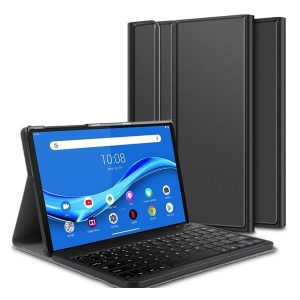 Lenovo Tab M10 Plus (10.3) TB-X606F, Bluetooth billentyűzetes mappa tok, fekete