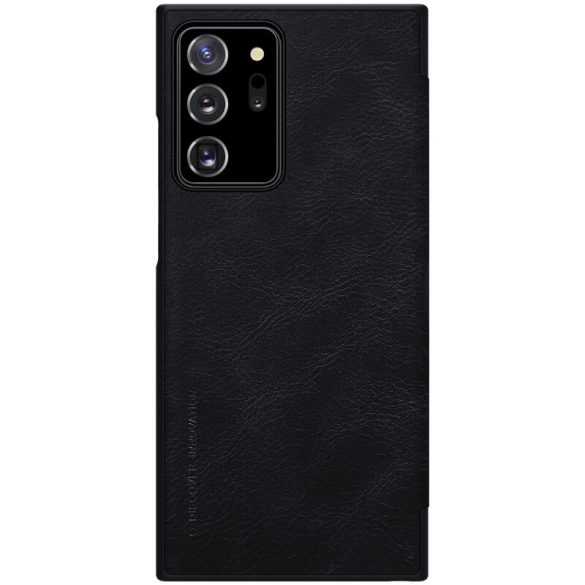 Samsung Galaxy Note 20 Ultra / 20 Ultra 5G SM-N985 / N986, Oldalra nyíló tok, Nillkin Qin, fekete