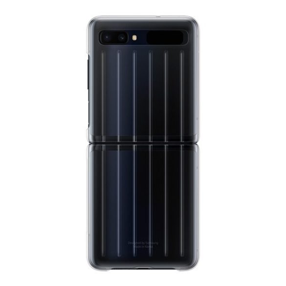 Samsung Galaxy Z Flip 5G SM-F707F, Műanyag hátlap védőtok, gyári, átlátszó