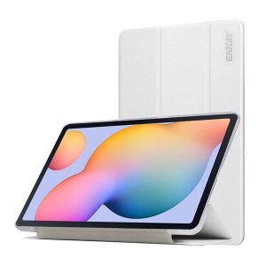 Samsung Galaxy Tab S6 Lite 10.4 (2020 / 2022 / 2024) SM-P610 / P615 / P613 / P619 / P620 / P625, mappa tok, Trifold, Enkay, fehér