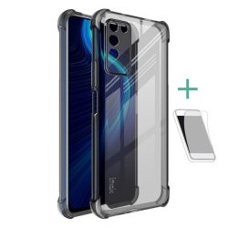   Huawei Honor X10 5G, Szilikon tok, közepesen ütésálló, légpárnás sarok, IMAK, füst