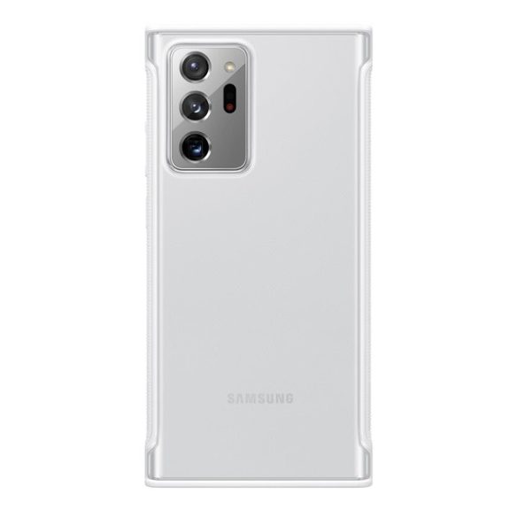 Samsung Galaxy Note 20 Ultra / 20 Ultra 5G SM-N985 / N986, Műanyag hátlap védőtok, Clear Protective, gyári, átlátszó/fehér