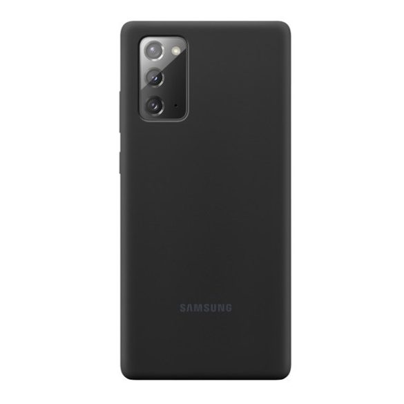 Samsung Galaxy Note 20 / 20 5G SM-N980 / N981, Szilikon tok, fekete, gyári