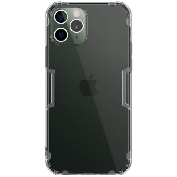 Apple iPhone 12 / 12 Pro, Szilikon tok, Nillkin Nature, ultravékony, szürke