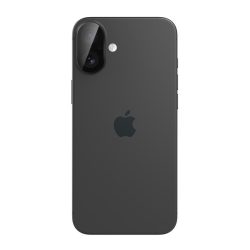   Apple iPhone 16 / 16 Plus, Kamera lencsevédő fólia, ütésálló fólia, Tempered Glass (edzett üveg), Spigen Glastr Ez Fit Optik Pro, fekete, 2 db / csomag