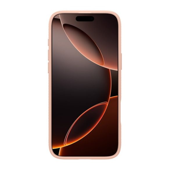 Apple iPhone 16 Pro Max, Szilikon tok, Spigen Liquid Air, háromszög minta, vörösarany