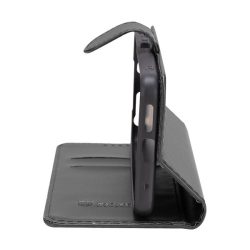   Huawei Honor X6b, Oldalra nyíló tok, stand, kártyatartóval, csatos, Tactical Field Notes, fekete