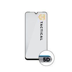   Samsung Galaxy A16 4G / A16 5G / A17 4G / A17 5G, Kijelzővédő fólia, ütésálló fólia (az íves részre is!), Tempered Glass (edzett üveg), Full Glue, Tactical Glass Shield 5D, fekete