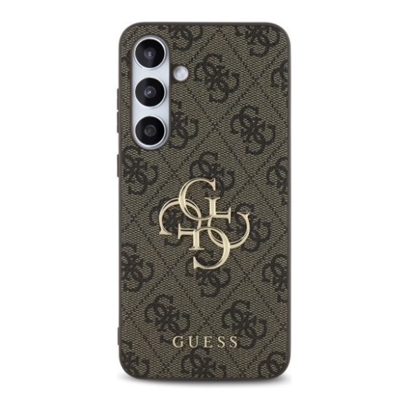 Guess 4G Big Metal Logo Samsung Galaxy S24 FE hátlap tok, barna