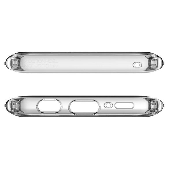 Apple iPhone 6 / 6S, Műanyag hátlap védőtok + szilikon keret, Spigen Ultra Hybrid, átlátszó