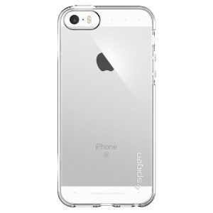 Apple iPhone 5 / 5S / SE, Szilikon tok, Spigen Liquid Air Armor, átlátszó