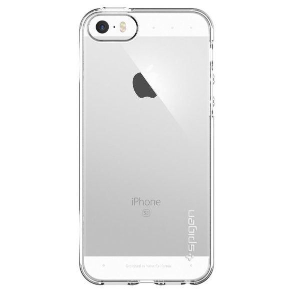Apple iPhone 5 / 5S / SE, Szilikon tok, Spigen Liquid Air Armor, átlátszó