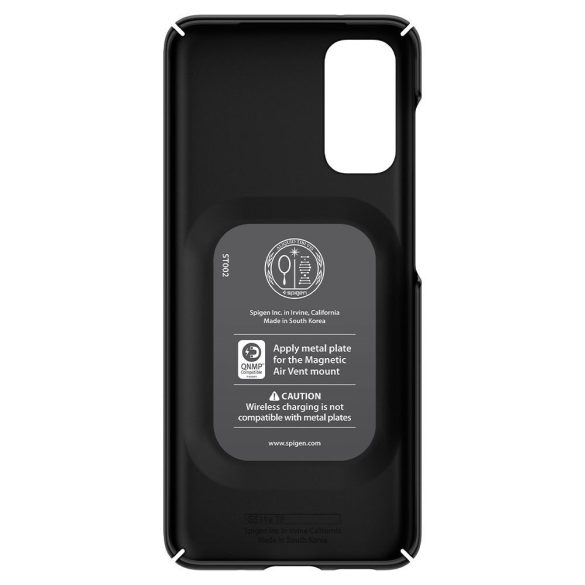 Samsung Galaxy Note 10 / 10 5G SM-N970 / N971, Műanyag hátlap védőtok, Spigen Thin Fit, fekete