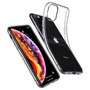 Apple iPhone 11 Pro Max, Szilikon tok, ultravékony, közepesen ütésálló, légpárnás sarok, ESR Essential Zero, átlátszó