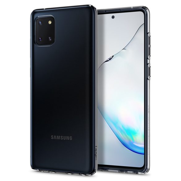 Samsung Galaxy Note 10 Lite SM-N770, Szilikon tok, Spigen Liquid Crystal, átlátszó