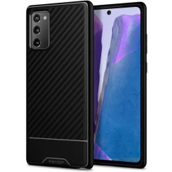   Samsung Galaxy Note 20 / 20 5G SM-N980 / N981, Szilikon tok, Spigen Core Armor, karbon minta, fekete