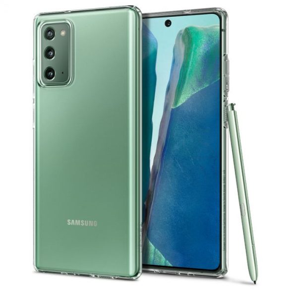 Samsung Galaxy Note 20 / 20 5G SM-N980 / N981, Szilikon tok, Spigen Crystal Flex, átlátszó