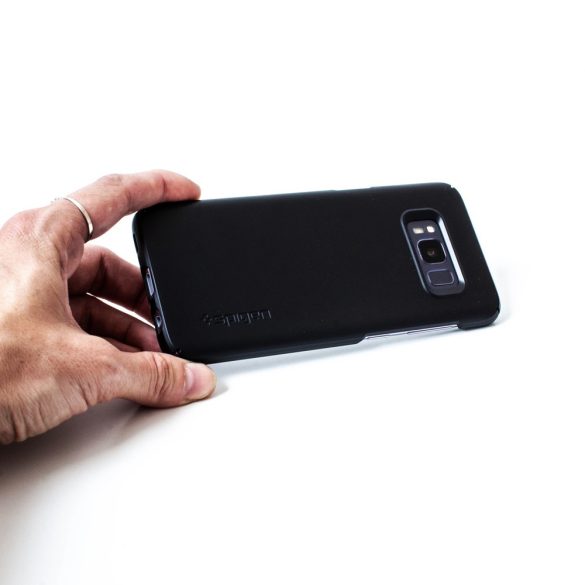Samsung Galaxy Note 20 Ultra / 20 Ultra 5G SM-N985 / N986, Műanyag hátlap védőtok, Spigen Thin Fit, fekete