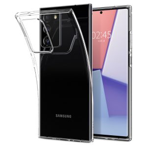 Samsung Galaxy Note 20 Ultra / 20 Ultra 5G SM-N985 / N986, Szilikon tok, Spigen Crystal Flex, átlátszó