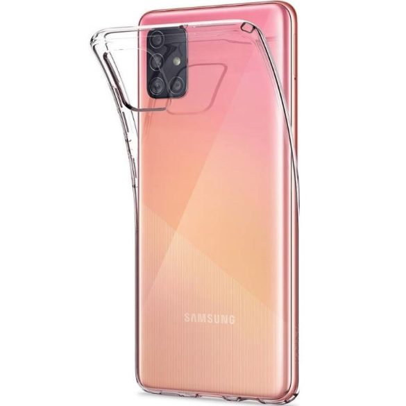 Samsung Galaxy S21 5G SM-G991, Szilikon tok, Spigen Liquid Crystal, átlátszó