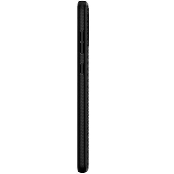 Samsung Galaxy S21 Plus 5G SM-G996, Szilikon tok, Spigen Liquid Air, háromszög minta, fekete