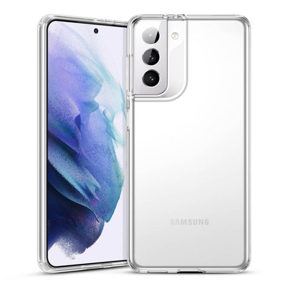 Samsung Galaxy S21 5G SM-G991, Szilikon tok, ultravékony, közepesen ütésálló, légpárnás sarok, ESR Essential Zero, átlátszó