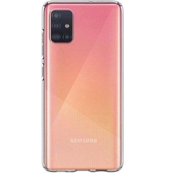 Samsung Galaxy A02 SM-A022F, Szilikon tok, Spigen Liquid Crystal, átlátszó