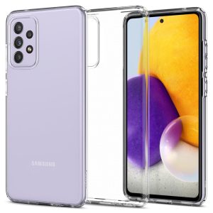 Samsung Galaxy A72 / A72 5G SM-A725F / A726B, Szilikon tok, Spigen Liquid Crystal, átlátszó