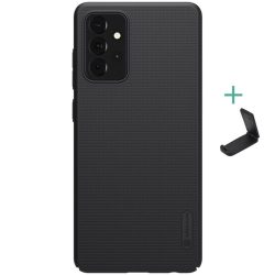  Samsung Galaxy A72 / A72 5G SM-A725F / A726B, Műanyag hátlap védőtok, stand, Nillkin Super Frosted, fekete