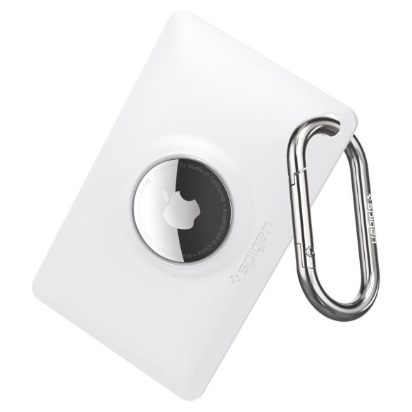 Apple AirTag tok, kártyatartó alakú, Spigen Air Fit, fehér