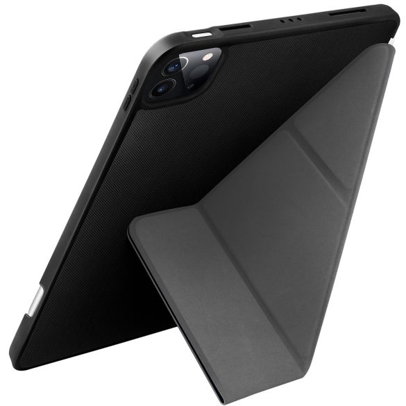 Apple iPad Pro 11 (2020 / 2021 / 2022), mappa tok, Origami Smart Case, Uniq Transforma, fekete
