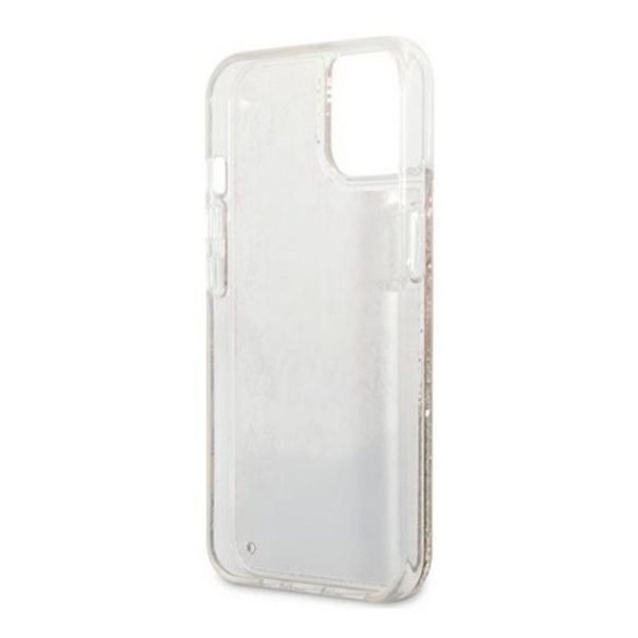 Guess Liquid Glitter Paisley Apple iPhone 13 mini hátlap tok, arany