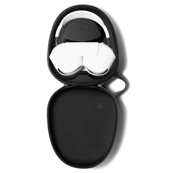Apple AirPods Max tok, cipzárral, kábelrendezővel, fogantyúval, Spigen Klasden Pouch, szürke