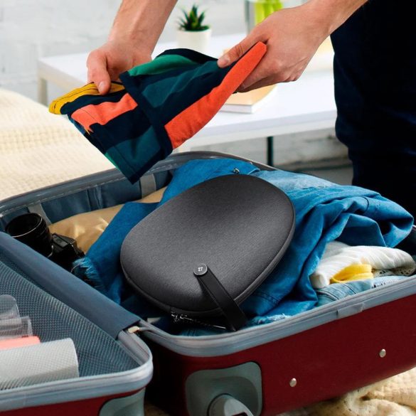 Apple AirPods Max tok, cipzárral, kábelrendezővel, fogantyúval, Spigen Klasden Pouch, szürke