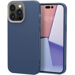 Apple iPhone 14 Pro, Szilikon tok, Magsafe töltővel kompatibilis, Spigen Ciel Cyril Ultra Color Mag, kék