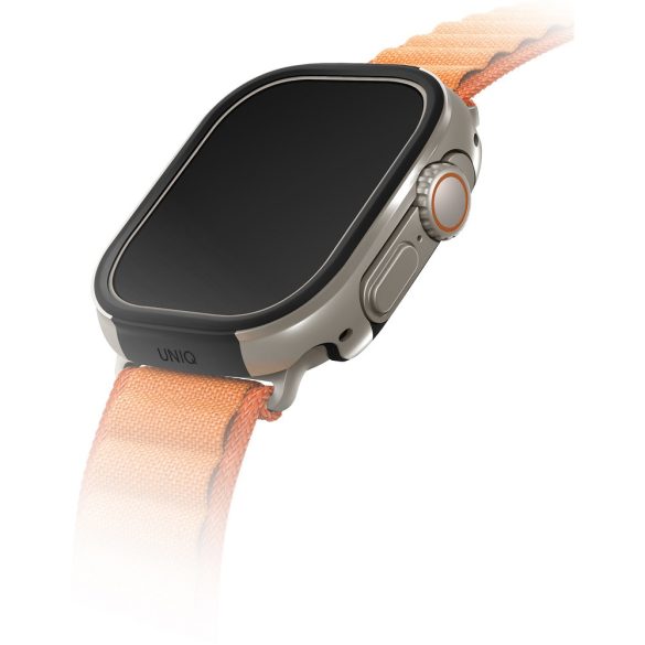 Apple Watch Ultra (49 mm), Fém védőkeret, alumínium, szíj nélkül, Uniq Valencia, ezüst