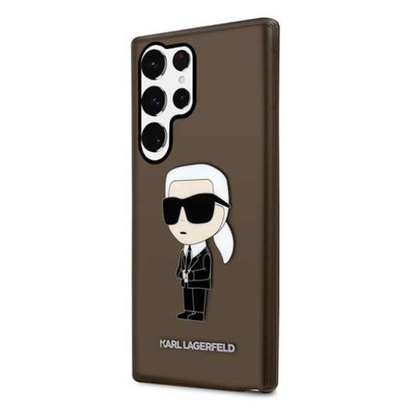 Karl Lagerfeld Ikonik Samsung Galaxy S23 Ultra, szilikon tok, fekete