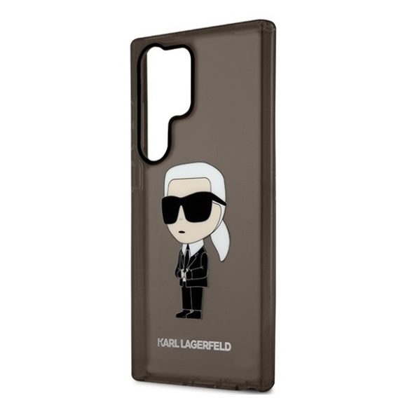 Karl Lagerfeld Ikonik Samsung Galaxy S23 Ultra, szilikon tok, fekete