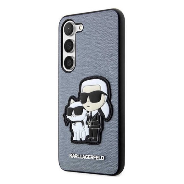 Karl Lagerfeld Saffiano Samsung Galaxy S23+, szilikon tok, szürke