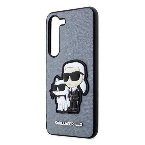 Karl Lagerfeld Saffiano Samsung Galaxy S23+, szilikon tok, szürke