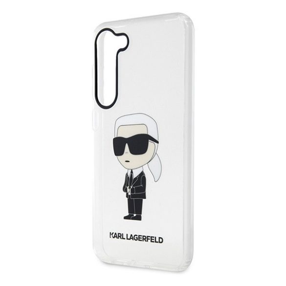 Karl Lagerfeld Ikonik Samsung Galaxy S23 szilikon tok, átlátszó