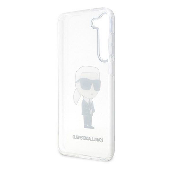 Karl Lagerfeld Ikonik Samsung Galaxy S23 szilikon tok, átlátszó