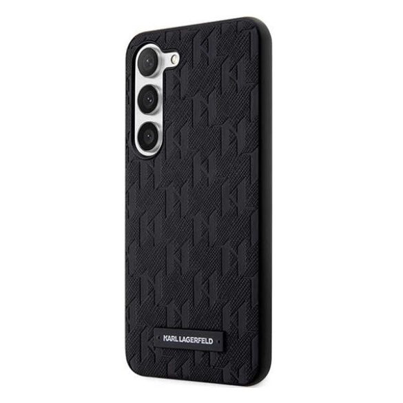 Karl Lagerfeld Saffiano Mono Samsung Galaxy S23 szilikon tok, fekete
