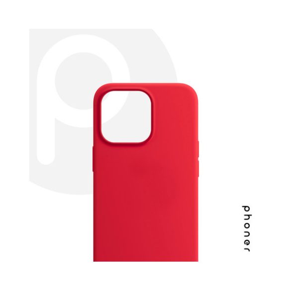 Phoner Apple iPhone 13 Pro szilikon tok, piros