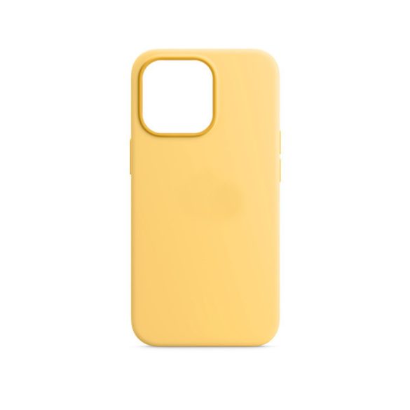 Phoner Apple iPhone 13 Pro Max szilikon tok, sárga